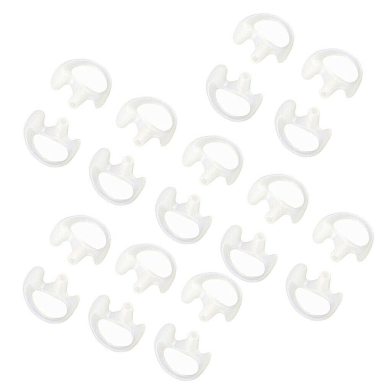 20 Pcs Silicone Earbud For Covert Acoustic Tube Earpiece Walkie Talkie Radio