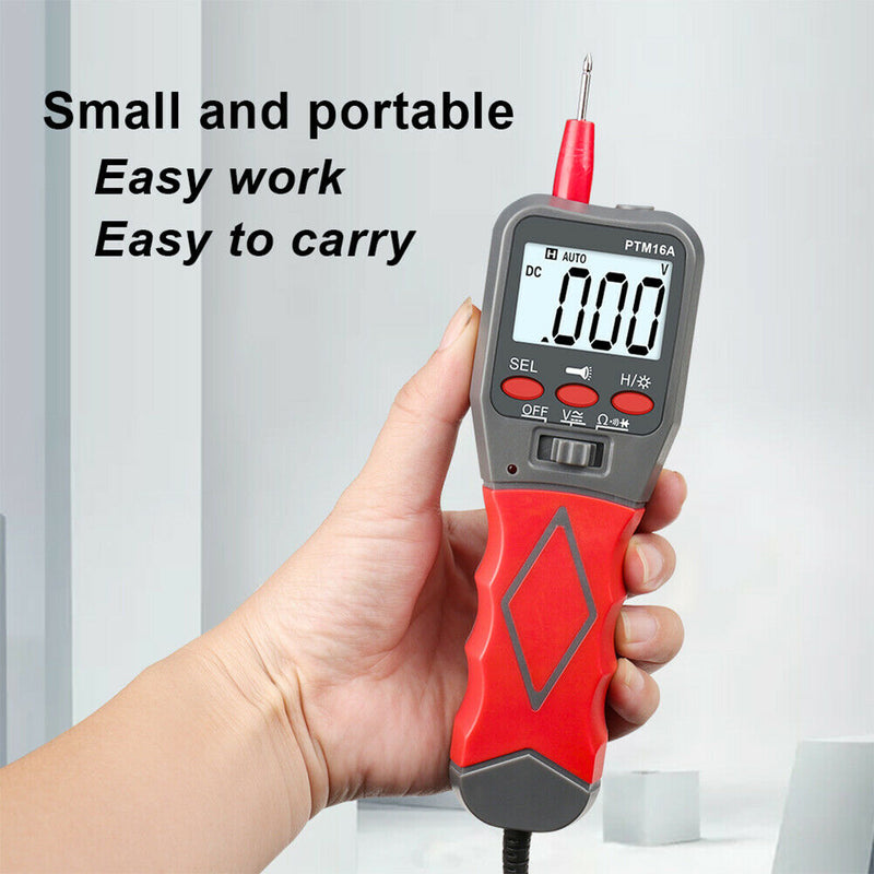 PTM16A Digital Multimeter 2000Counts AC/DC Voltmeter Backlight Tester Meter A