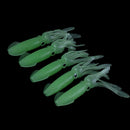 5pcs 8g/10cm Soft Squid Luminous Fishing Lures Saltwater Octopus Skirt Bait