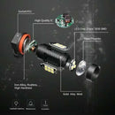 2Pcs Led HB3 9005 Fog Light Bulb 1200lm 6000K White Car Daytime Running Lam X9Z2