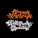 Happy Birthday Shape Metal Cutting Dies for DIY Scrapbooking Album Cards DecorM&