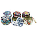 6Pcs Candle Tin Jars Candle Making Set Holder Storage Case for Dry Storage
