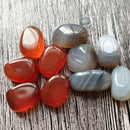 6Pcs Mixed Natural Assorted Tumbled Stones Crystal Healing 10--25mm