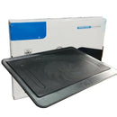 Notebook Laptop Cooler Mat Quiet Cooling Pad Stand Tray  Ventilation 1 Fan Black