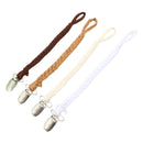 Baby Toddler Dummy Pacifier Clip Soother Nipple Clip Brown Yellow Beige