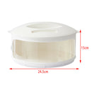 Plastic Food Cover Clear Kitchen Dish Dustpoof Cover Kitchen Tool 1 Tier