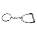 1X(1Pcs Simple Elegant Design Western Stirrup Keychain Key Ring Hanger Tool