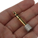1PCS 6.35mm 1/4" Stereo Male to 3.5mm 1/8" Female Jack Plug Audio AdapterJCAU Hn