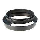 46mm Pro Angle Vented Metal Lens Hood Sun Shade Wristband Lens Focus Ring