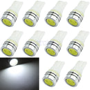 10x Super Bright White T10 194 168 W5W Wedge Car 12V LED RV Indicator Light Bulb