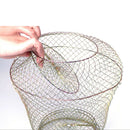 Steel Wire Fishing Cage Outdoor Portable Fish Care Keep Net Fishing Tackle