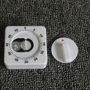 White Square 60-Minute Mechanical Timer Reminder Counting For Kitchen Novelty Hn