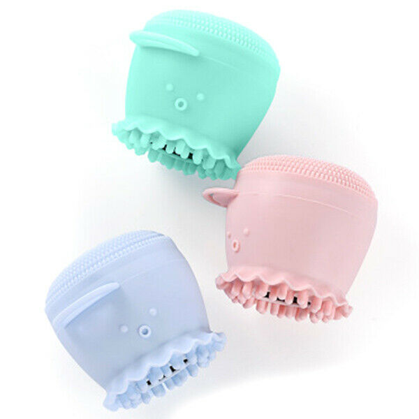 1 Set /3Pcs Pink Green Blue Beauty Face Skin Care Cleaning Tools Cute Octop X2O2