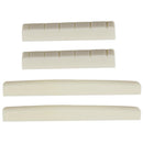 2 Piece Classic Bone Guitar Bridge Saddle with 2 Nuts Guitar Power Piece Luthier