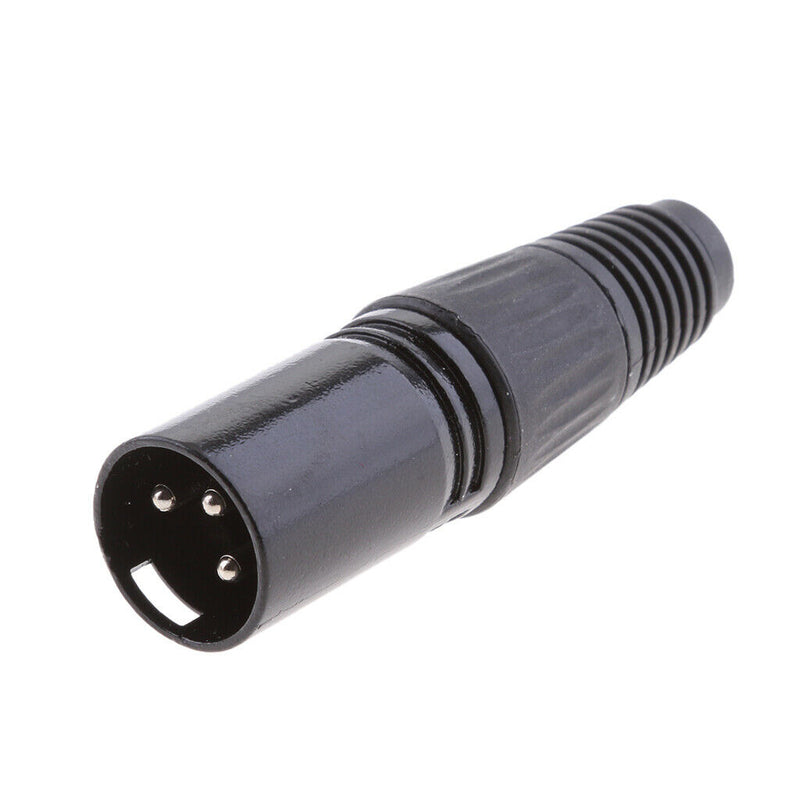 5pcs XLR 3 Pin Microphone Mic Male Audio Cable Plug