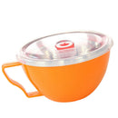 Stainless Steel Instant Noodle Bowl with Lid and Handle Lunch Bowl for Meal