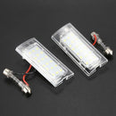 Pair Error Free LED Number License Plate Lights Lamp For BMW X5 E53 X3 E83