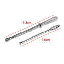 2pcs/set Stainless Steel Cited Clips Elastic Belt Wearing Rope Weaving Tool