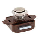 Brown Cupboard Drawer Push Button Door Lock Press Close Latch Catch Campervan