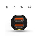 2.1A Mini Dual USB Car Charger adapter 2 Port 12-24V Cigarette Socket Lighter