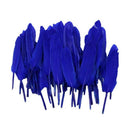 50pcs Dyed Goose Feathers DIY Hairstyles Decor Jewelry Wedding Party - Blue
