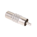 10 Pieces Coaxial TV Cable F-Type Female To RCA Male Plug