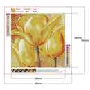 DIY Diamond Painting Kits Golden Flower Full Round Drill Handicraft (NX119)