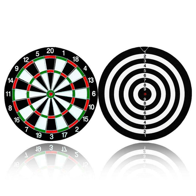 Dartboard 15" Double Sided Indoor Outdoor Game With 6pcs Darts Toys