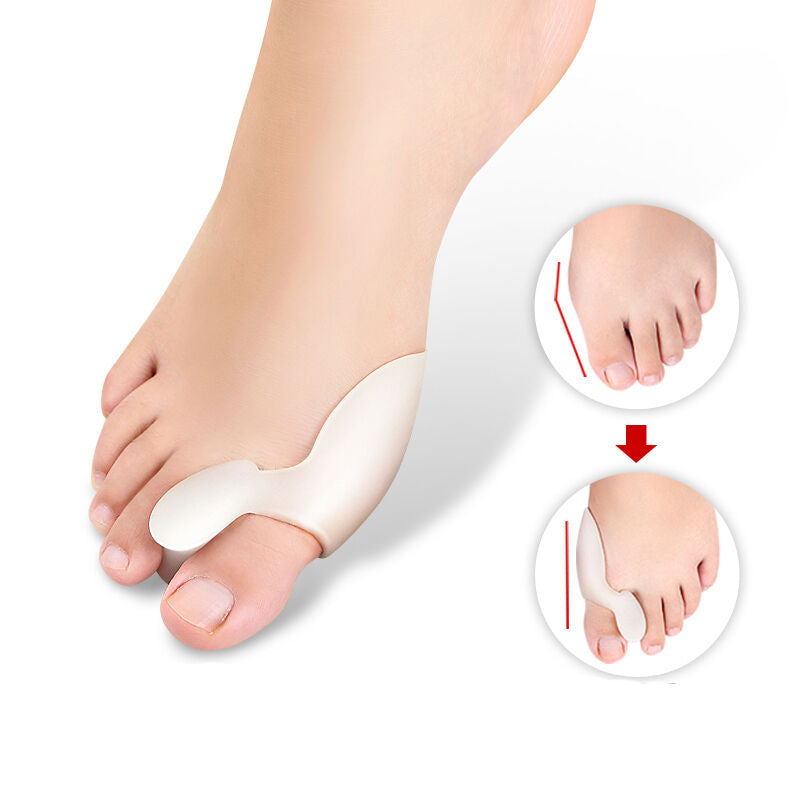 2pcs Gel Bunion Toe Corrector Ortics Straightener Separator .Silicone Gift