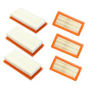 6pcs HEPA Filter Vacuum Cleaner Spare Parts Replaces for Karcher 19x9.7x3cm