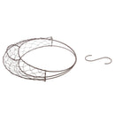 Moon Shaped Metal Wire Wreath Frame Form Hanger Pack of 2, 28cm(11inch)