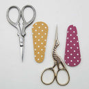 3x Scissors Sheath Safety PU Leather Sewing Scissor Cover Protector Colorful