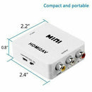 HDMI To RCA Mini Composite 1080P Video Audio AV CVBS Converter Adapter For TV(w)