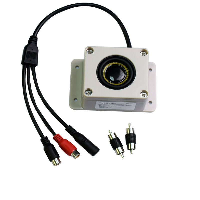 Waterproof Outdoor Mic Speaker 2 in1 for Security IP Camera Audio