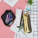 2PCS Fish Scale Ladies Box School Tools Cosmetic Bags Women Girls Simple Cl