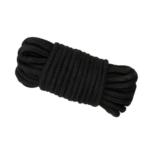 20m Multipurpose Cotton Rope Cord Thread Guy Line Macrame Jewellery - Black