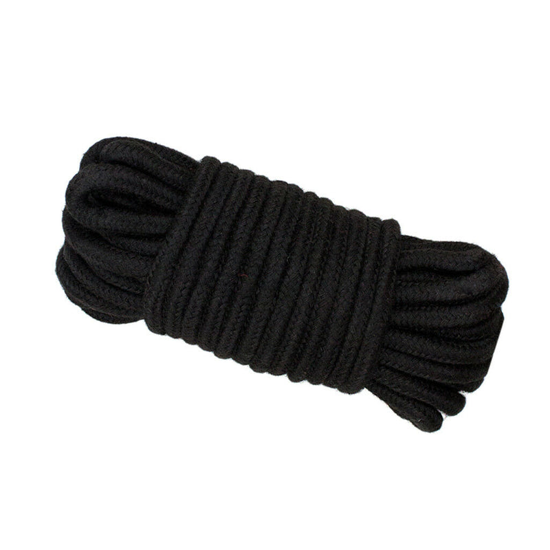 20m Multipurpose Cotton Rope Cord Thread Guy Line Macrame Jewellery - Black