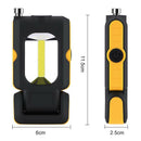 Waterproof Cob Led Work Light Rotating Bottom Auto Repair Magnet Picker Too