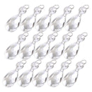 15x 38mm Clear Glass Crystal Chandelier Light Bead Drops Prisms Hanging Pendant
