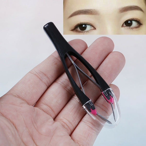 1Pc Matically retractable non-slip cosmetic eyebrow tweezers hair removal to 3C