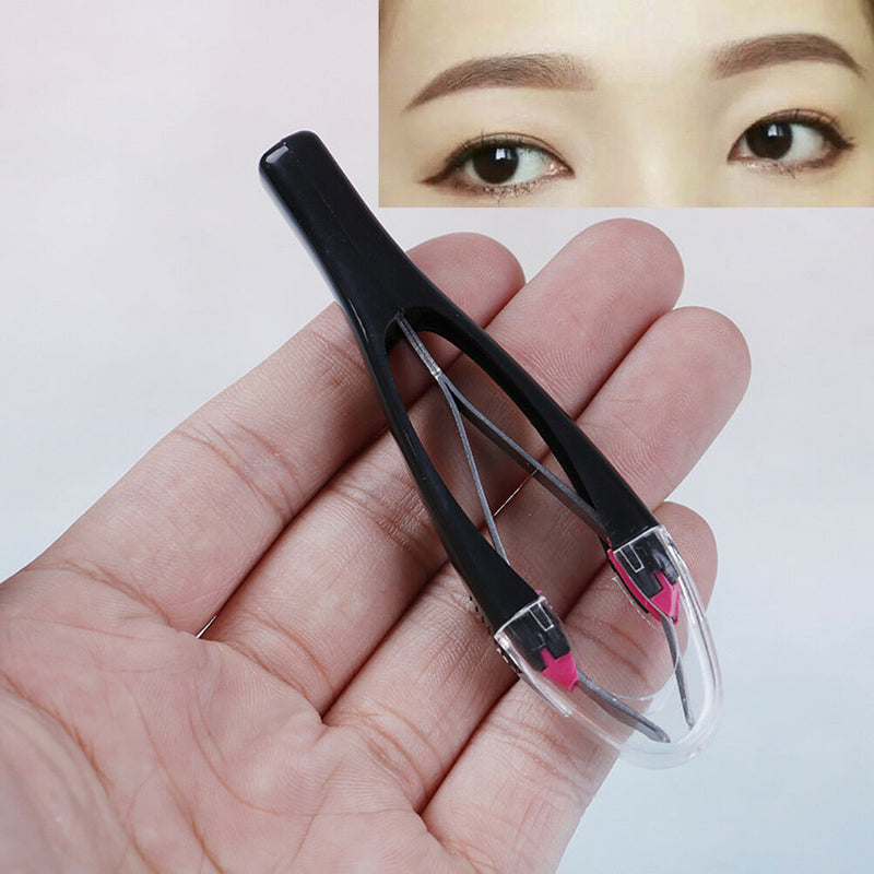 1Pc Matically retractable non-slip cosmetic eyebrow tweezers hair removal to 3C