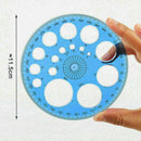 1PC 360 Degree Protractor All Round Ruler Template Circle SH Drafting Schoo R2D0