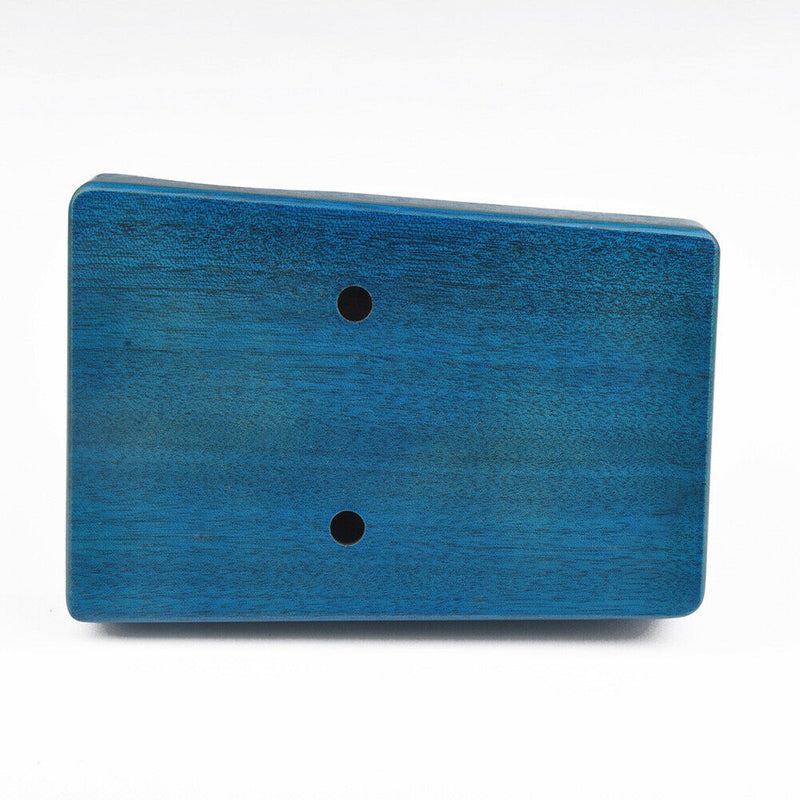 17 Keys Kalimba Wood Mahogany Mbira Thumb Piano Musical Instrument (Blue)