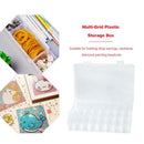 Plastic Jewelry Nail Art Storage Box Multi-grid Pill Case Beads Container