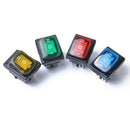 4pcs 6 Pin On/Off/On 3 Position Rocker Power Switch With Backlight