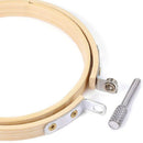 6 Pieces 3 Inch Embroidery Hoop Bamboo Circle Cross Stitch Hoop Ring for Ar