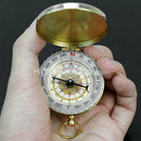 1 Pcs Classic Brass Case Pocket Watch Style Metal Compass For Camping  DSM