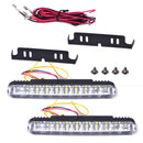 2x 12V 30 LED Car Daytime Running Light Driving Lamp Turn Signal Fog Light Strip