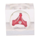 Acrylic G1/4inch Square Shape Computer Water Cooling Flow Meter 2Ways
