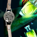 Essential Oil Diffuser Bracelet Stainless Steel Aromatherapy Locket Bracele W7N2